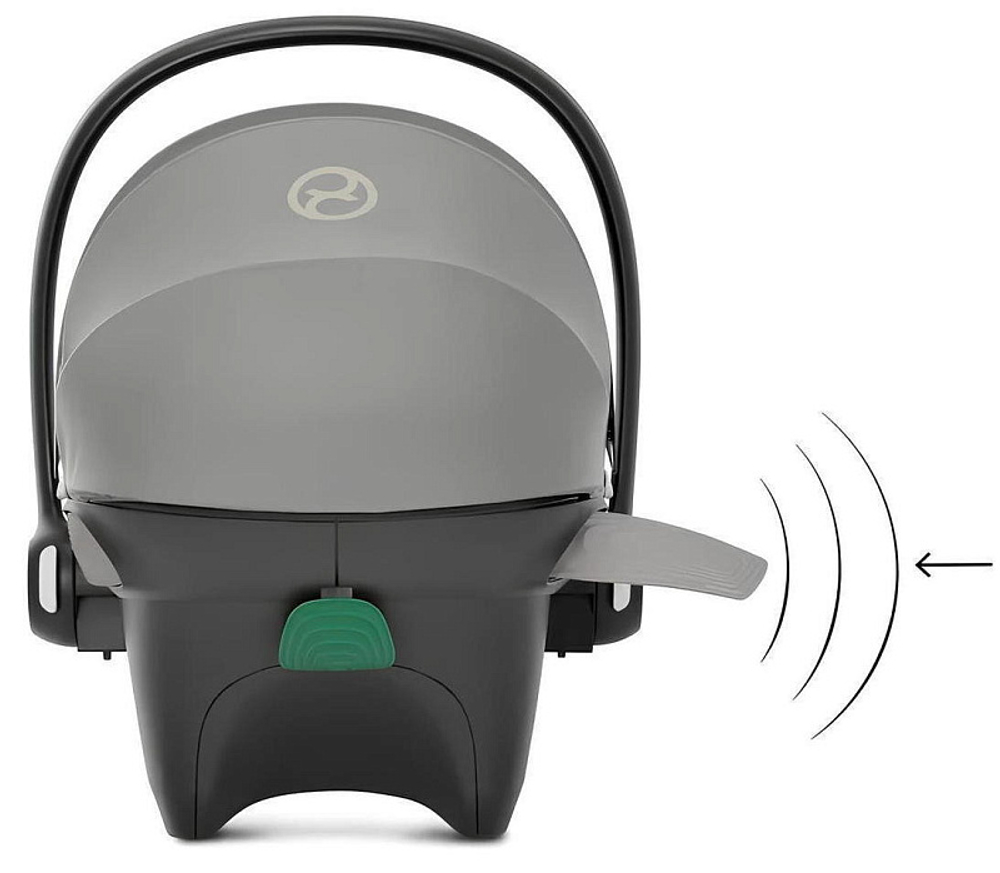 Коляска Cybex Balios S Lux BLK complete Aton S2 Lava Grey 3 в 1 Moon Black с дождевиками