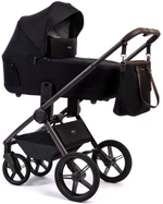 Детская коляска Peppy Monaco Thermo 3 в 1 с автокреслом Rise Black Black