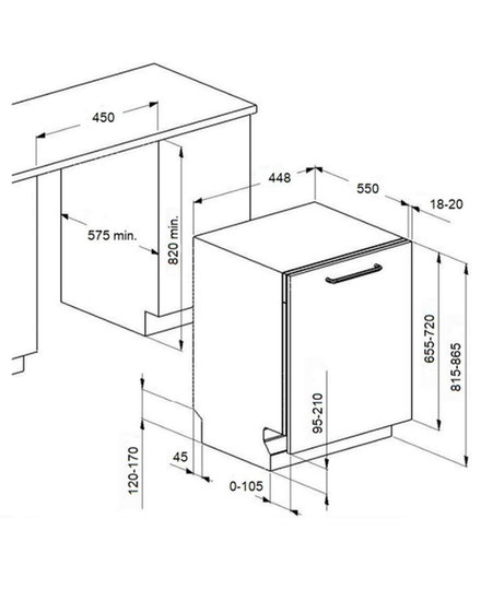 Встраиваемая посудомоечная машина MAUNFELD MLP-082D Light Beam