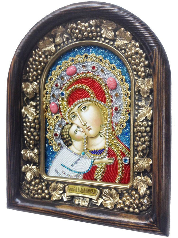 Икона Пресвятая Богородица Владимирская бисер