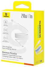 Кабель Baseus USB TypeC (M) белый