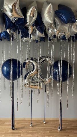 Оформление шарами 20 лет парню