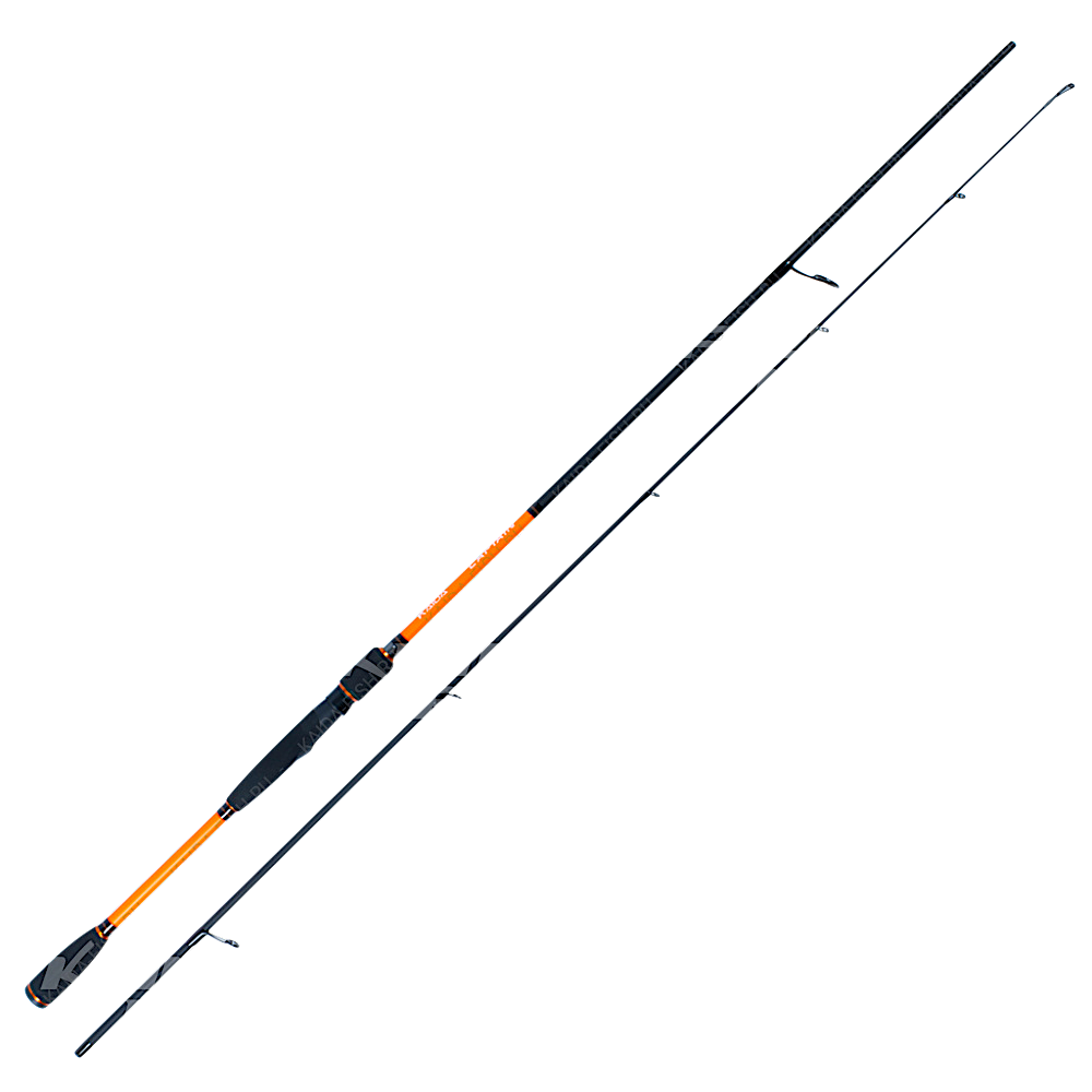 Спиннинг Kaida KAC-24ML Captain 2.4м 4-21г 2секц. вес 164г Carbon Колец 7шт  Тр.длина 1.25м Ручка неопрен