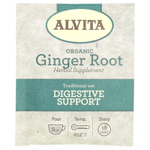 Alvita Teas, органический растительный чай, корень имбиря, без кофеина, 16 индивидуально упакованных чайных пакетиков, 32 г (1,13 унции)