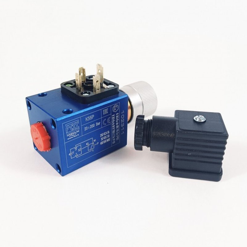 Реле давления K53P FOX на 300 бар 1/4 BSP регулируемое от 5 до 50 бар