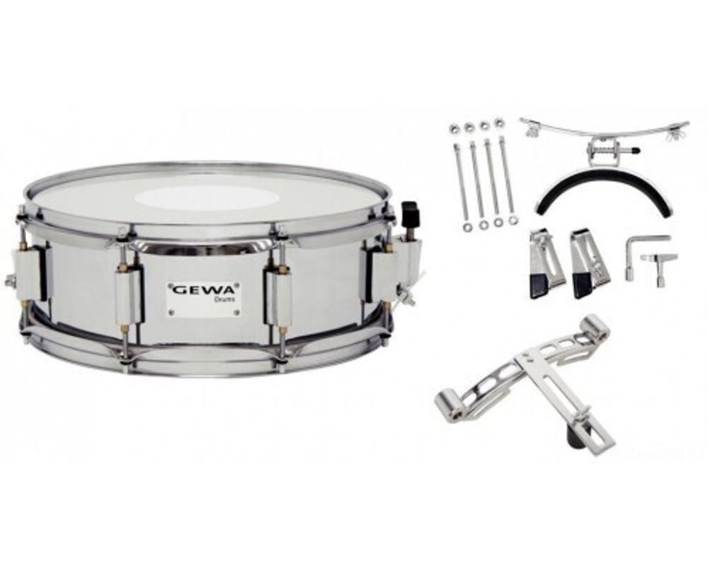 Маршевый малый барабан 14x5,5 GEWA Marching Small Drum Steel Chrome HW SH 14x5.5&quot;