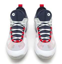 Теннисные кроссовки Diadora Speed Blushield Fly 4 + AG - white/blue corsair/fiery red - White Red Blue