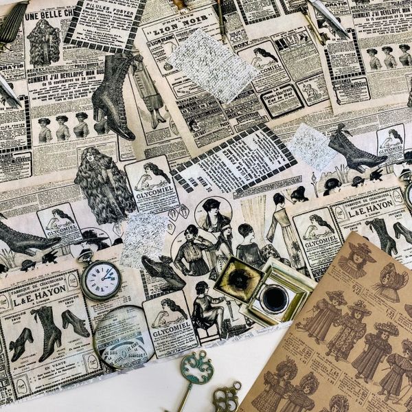 МОДА ВИНТАЖ, ЧЕРНИЛЬНИЦА , 100% хлопок Handmade Fabrics 3