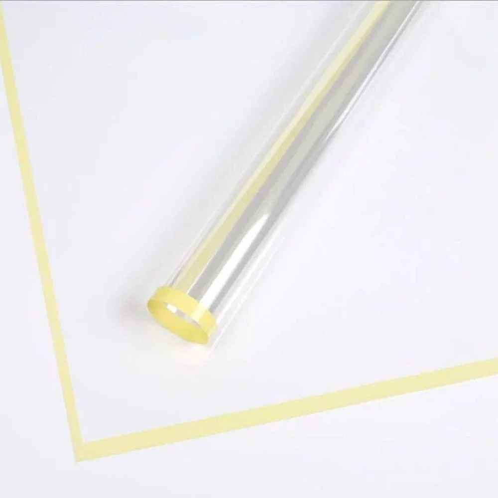 ЛИСТ ПРОЗРАЧНЫЙ 58*58/20шт НЕЖНО-ЖЕЛТЫЙ