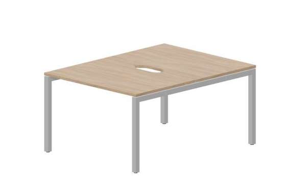 Составной стол Polo на 2 рабочих места 1180х1566х750мм (2 эргономичных выреза)