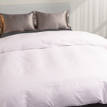 Пододеяльник 180х215 Страйп Сатин Однотонный Отель белый 100% Хлопок 1x1 P1CTH036180215