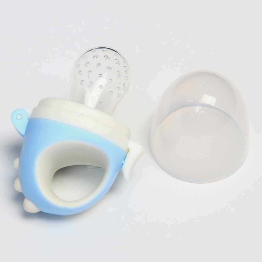 6895057 Ниблер для прикорма с силиконовой сеточкой «Дракончик», цвет голубой