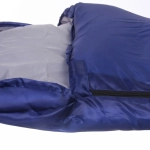 Спальник одеяло с капюшоном 210*75см 2400гр синий -5С