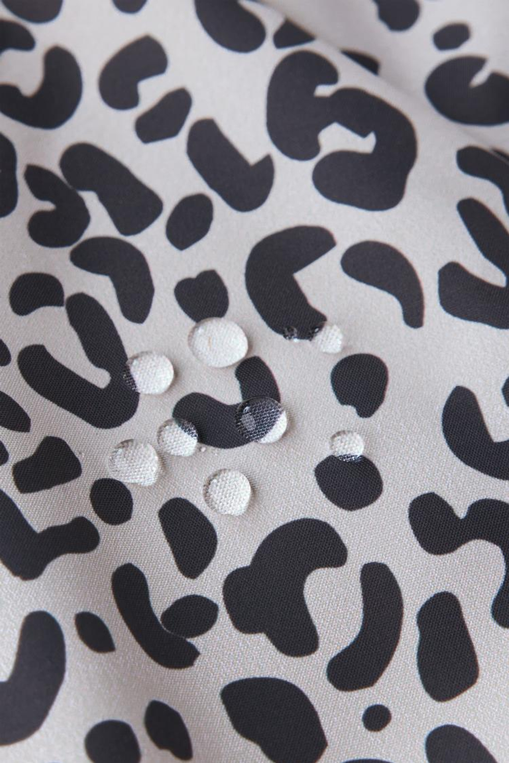 ZARA НЕПРОМОКАЕМЫЙ ВЕТРОЗАЩИТНЫЙ КОМБИНЕЗОН С АНИМАЛИСТИЧЕСКИМ ПРИНТОМ, СВЕТЛО-СЕРЫЙ