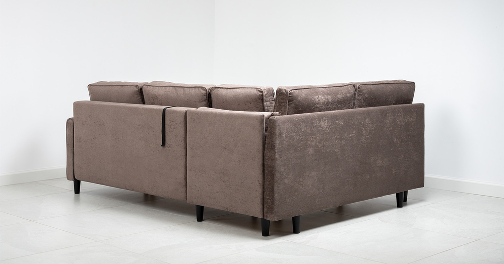 Арно Диван - кровать угловой (Арт. ТД 564 Лаки 06 (коричневый перламутр))