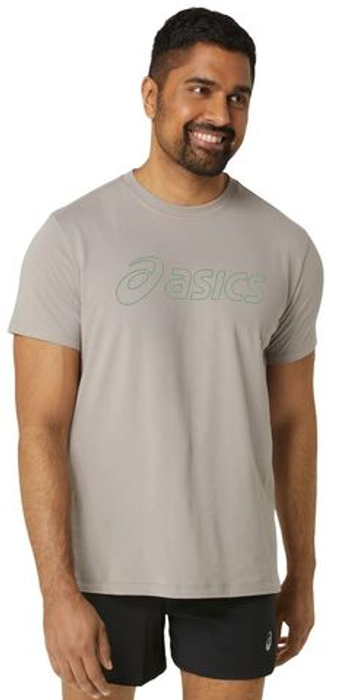 Мужская теннисная футболка Asics Logo Short Sleeve T-Shirt - Бежевый