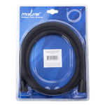 Шланг душевой 150 см имп/кон, силиконовый ЧЕРНЫЙ МАТОВЫЙ MIXLINE MIX-7-150 ЛЮКС (блистер)