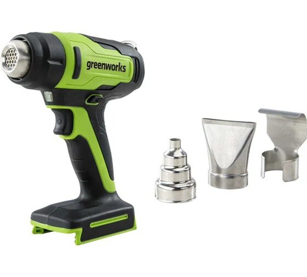 Строительный фен аккумуляторный GREENWORKS G24HG 24В,550°С,без АКБ и ЗУ (3400207)