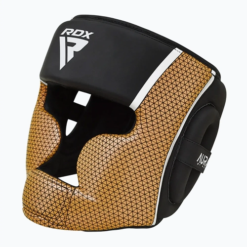 Боксёрский шлем RDX Head Guard Aura Plus T-17 golden