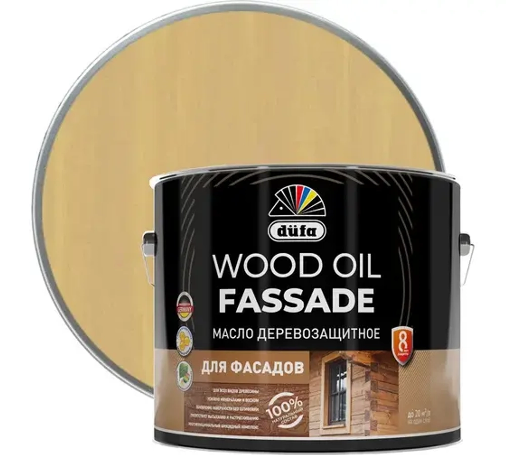Масло деревозащитное для фасадов Dufa Wood Oil Fassade ясень