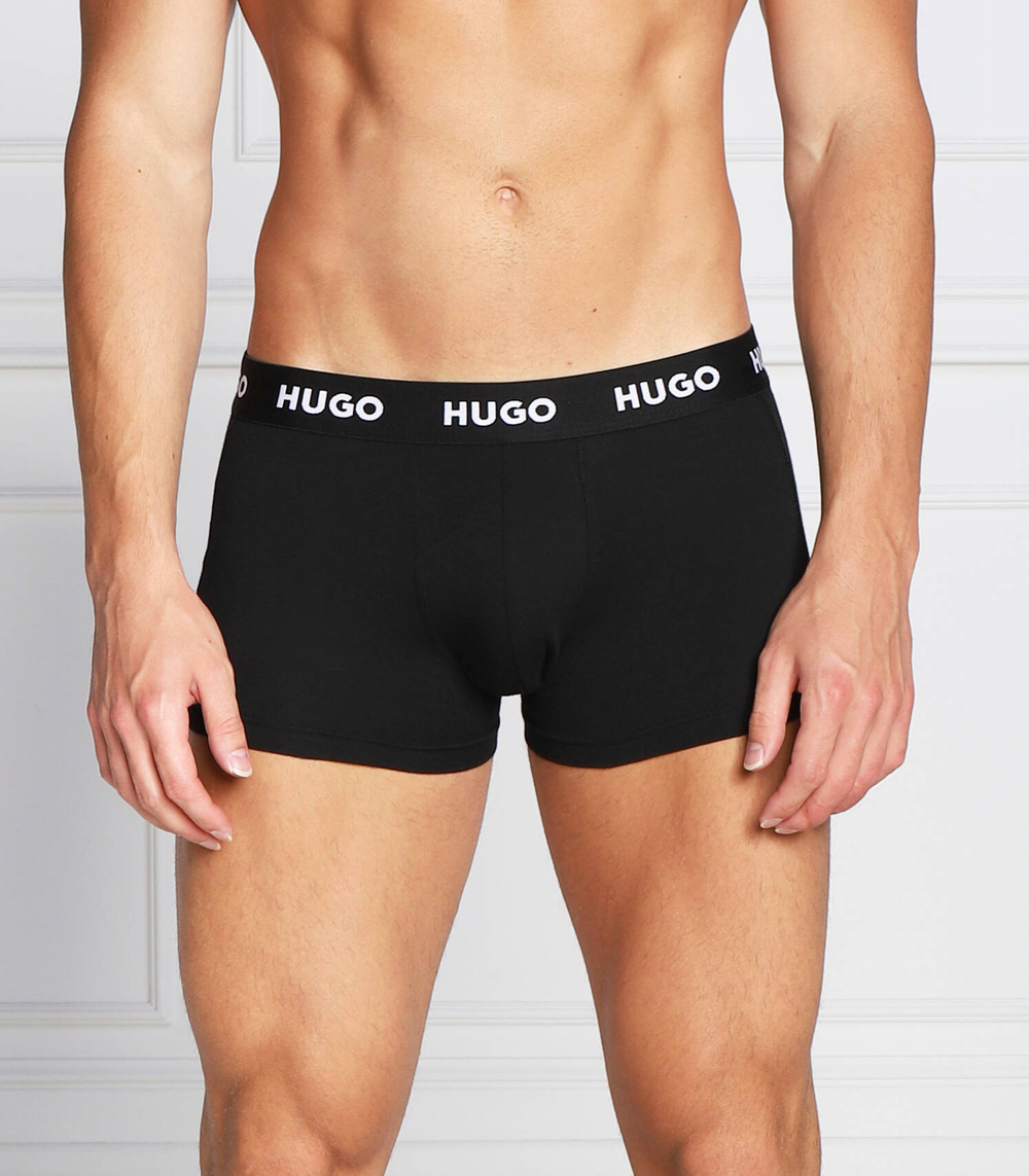 трусики-боксеры 3-pack trunk triplet pack Hugo Bodywear - черный(50469786)
