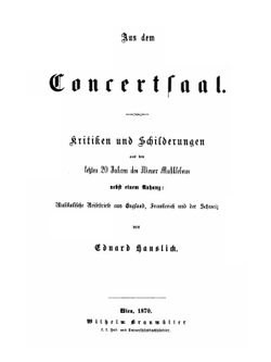 Geschichte Des Concertwesens in Wien. Zweiter Theil | Eduard Hanslick