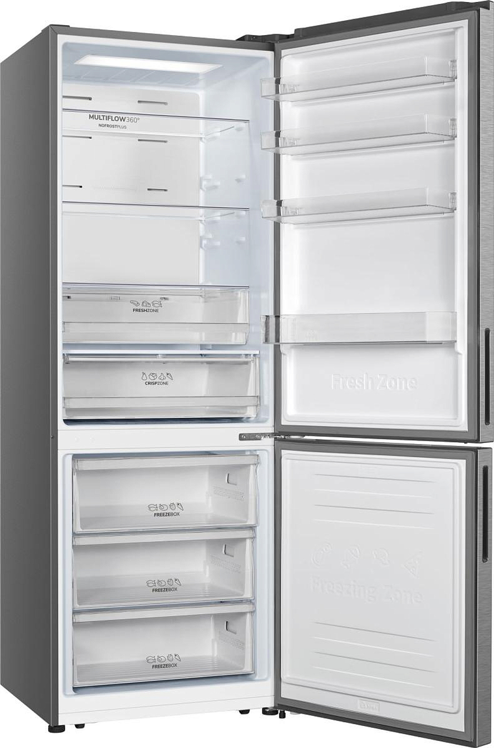 Отдельностоящий двухкамерный холодильник Gorenje NRK720EAXL4