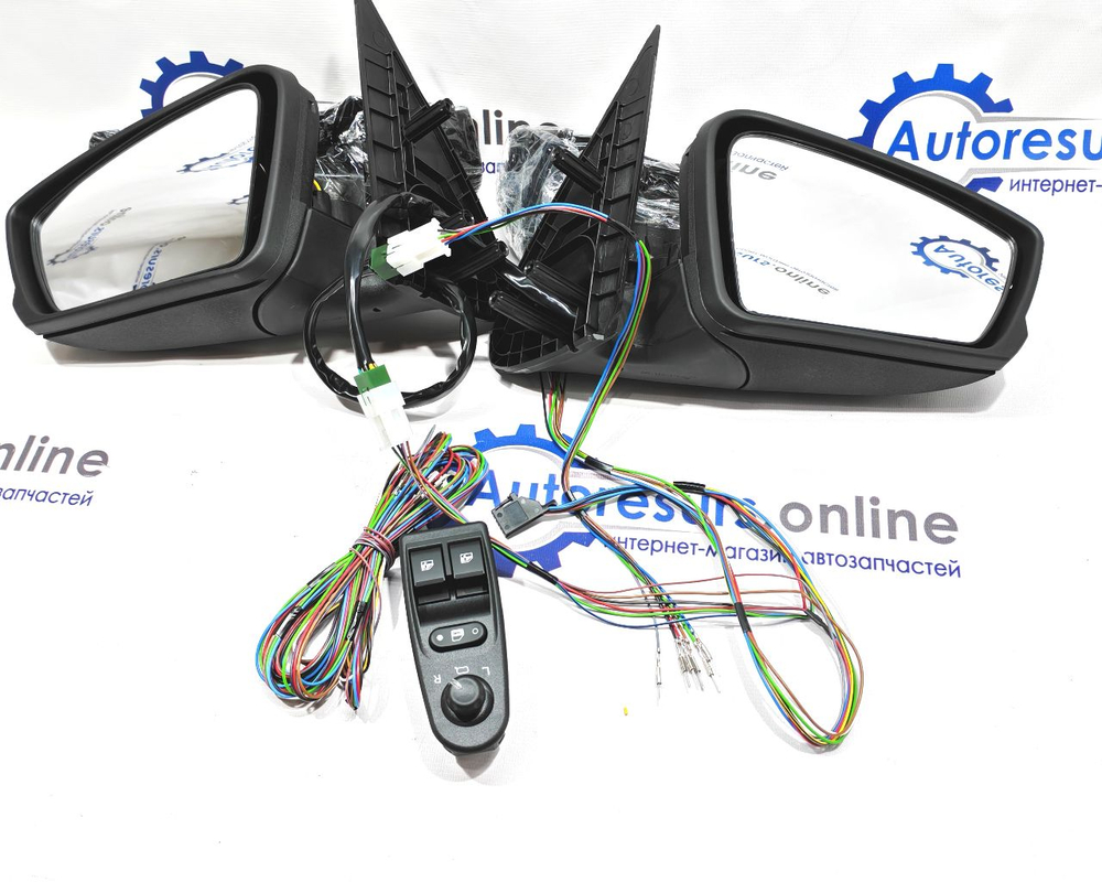Комплект зеркал LADA Kalina с блокам и жгутом