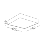 Светильник накладной LED 96W 3000K