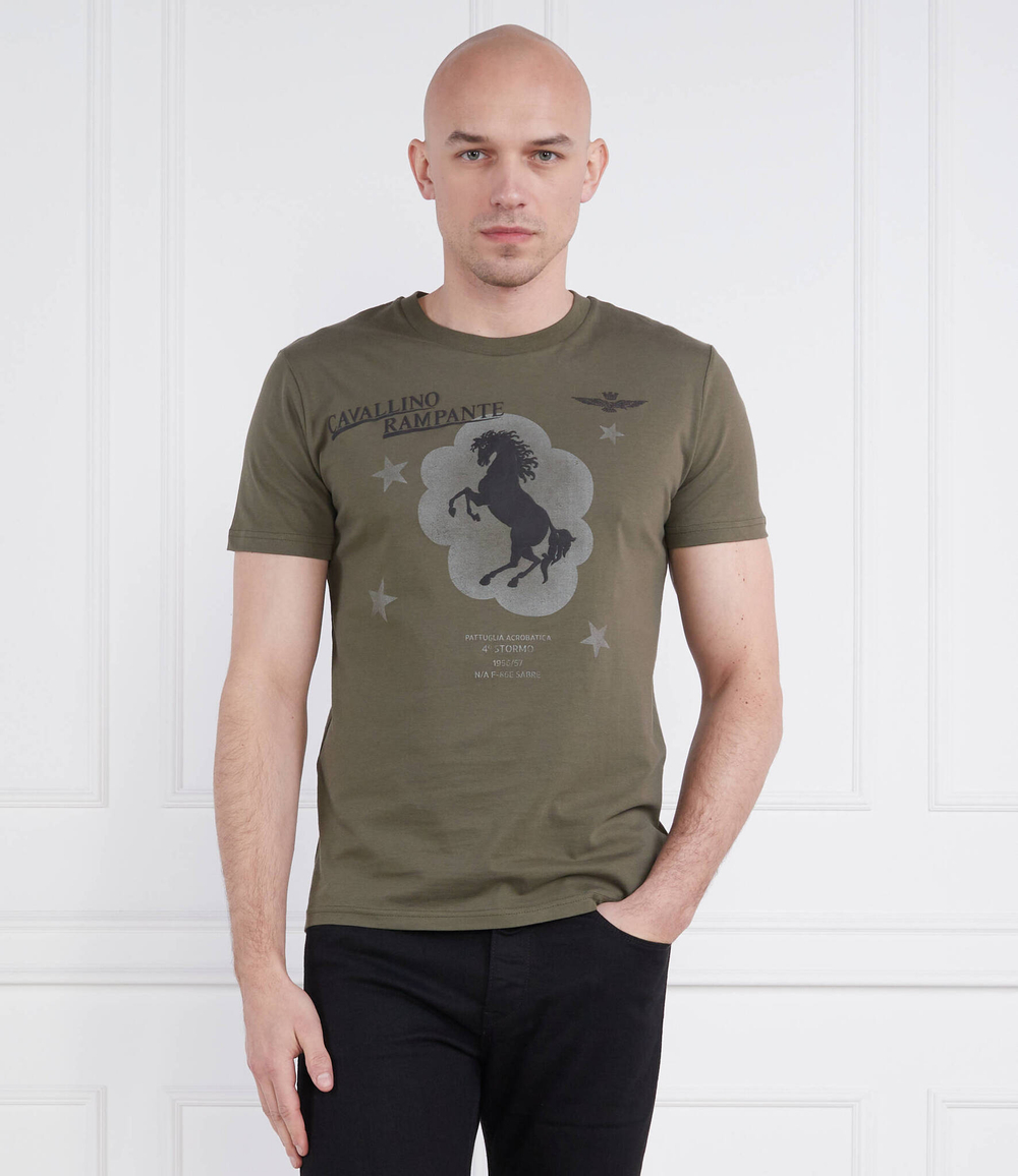 Футболка Aeronautica Militare - зеленый(TS2123J607)