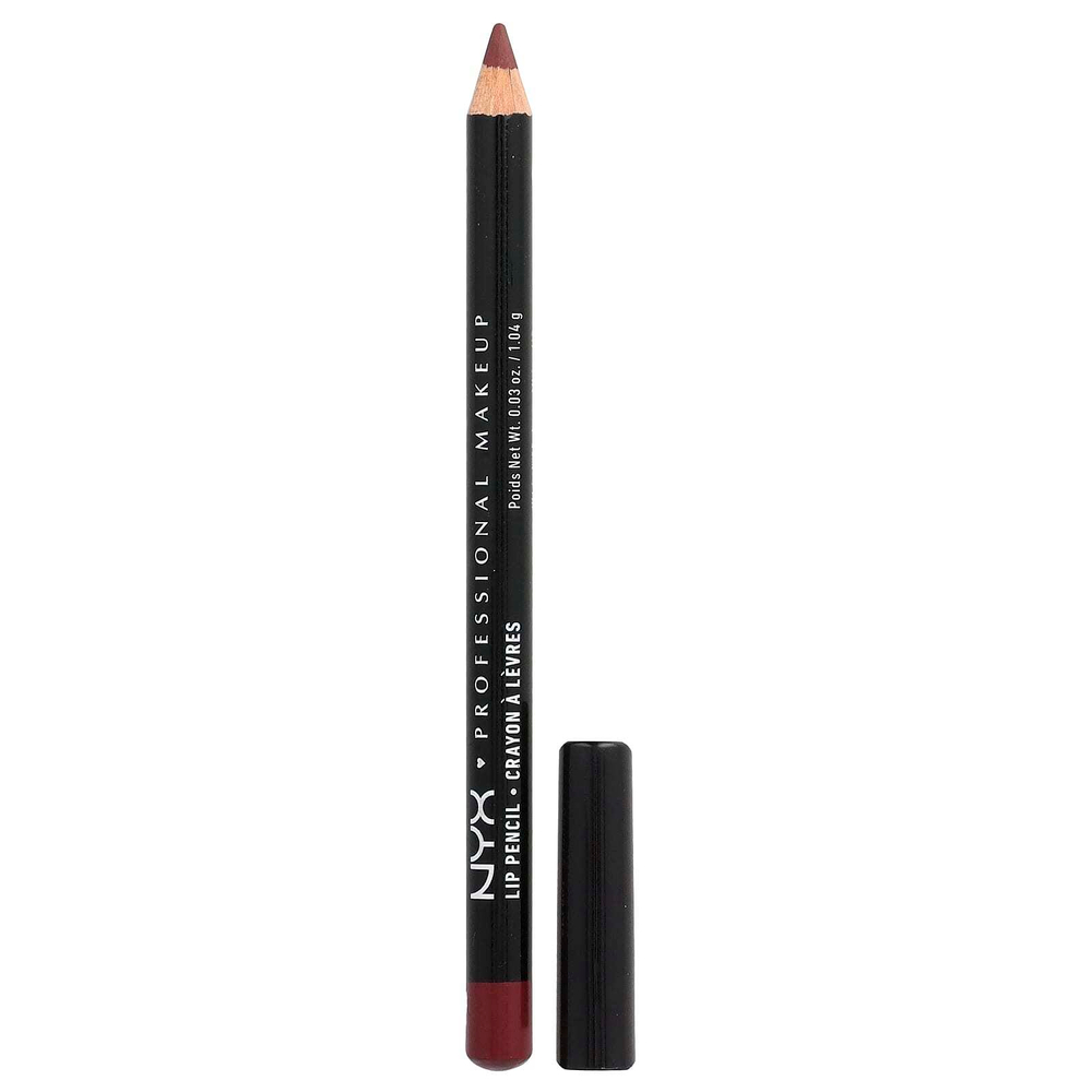 NYX Professional Makeup, Slim Lip Pencil, темно-рыжий, 801, 1,04 г (0,03 унции)