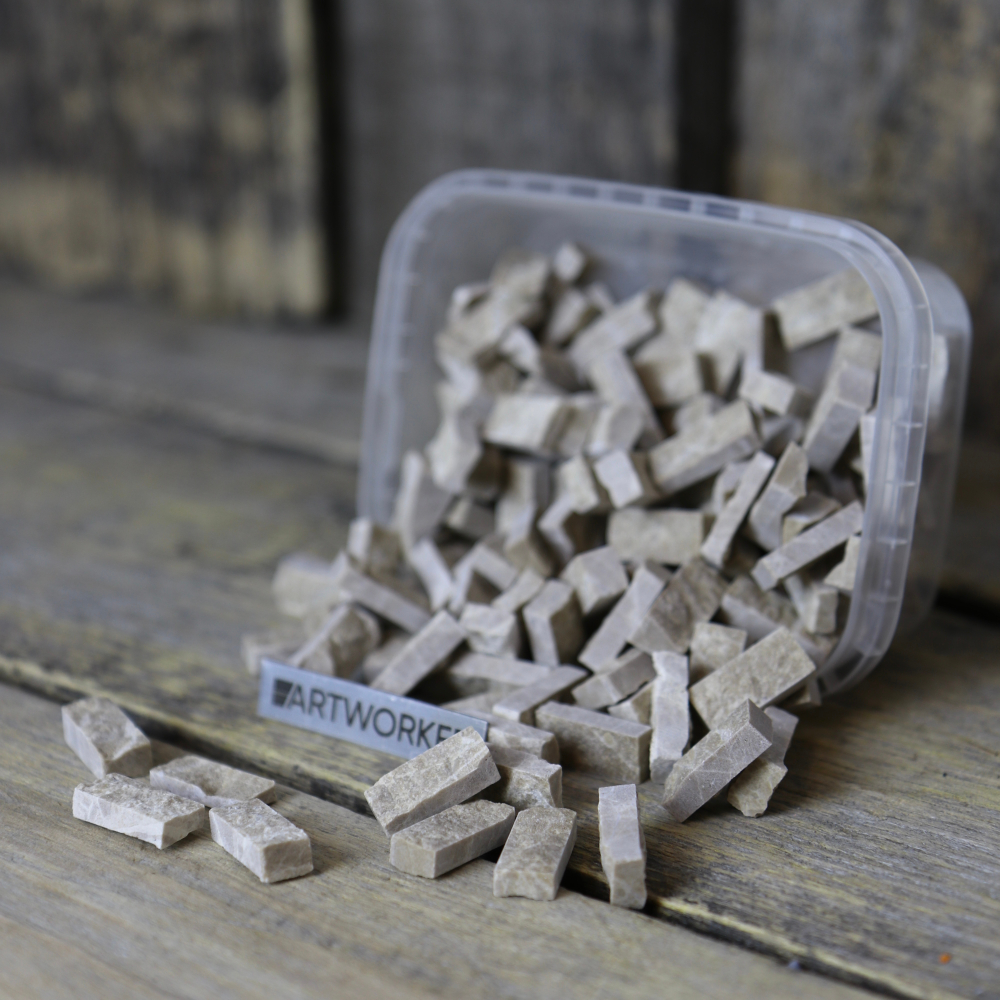 Натуральный камень колотый на модуль для мозаики