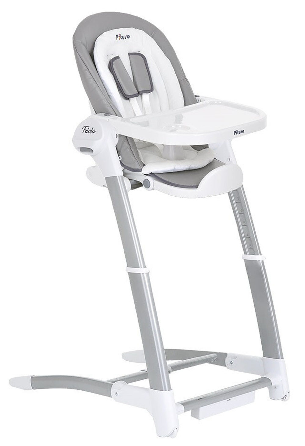 Стульчик для кормления Pituso Triola 3 в 1 Темно-серый