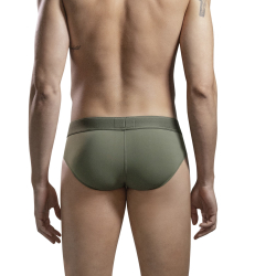 Мужские трусы брифы зеленые Clever Moda BRITANICA BRIEF 167010