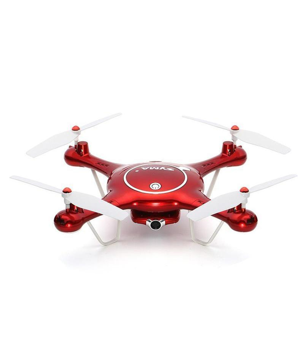 Р/У квадрокоптер Syma X5UW с FPV трансляцией Wi-Fi (HD), барометр 2.4G RTF красный