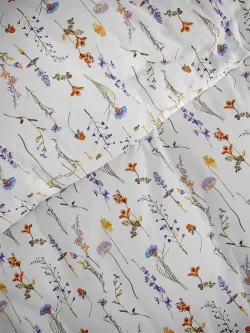 Наволочка комплект 2шт Полисатин Мечта "Flora" 70x70 см на молнии