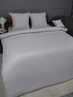 Постельное белье 1,5 Павлина Luxury Светло-серый (M293)