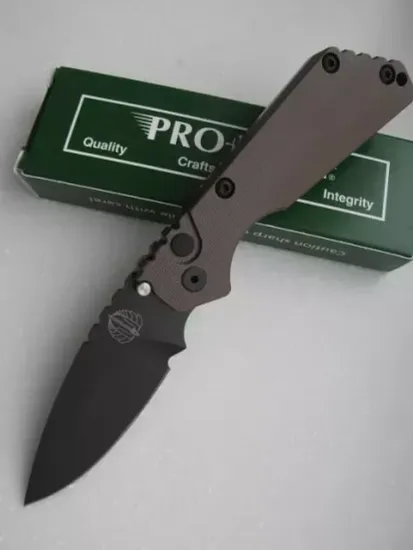 Складной нож Pro -Tech Pro-Strider PR/SA5DLC c клинком из стали 154CM, рукоять 416 Stainless Steel