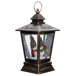 GAEM Изделие декоративное "Фонарь" (подсвет, вьюга, 3хАА н/п), L12 W12 H27 см