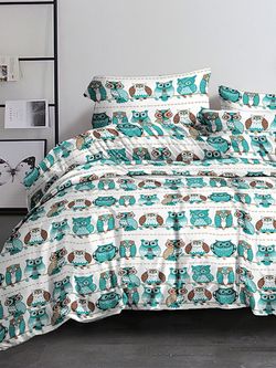 Простынь  полисатин Simple House "Owl" 150x215 см