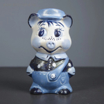 Копилка "Фунтик", 9,5 х 16 см, гжель