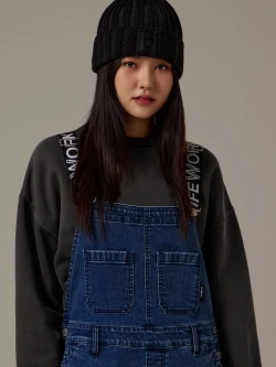 Шапка в рубчик с логотипом ладок