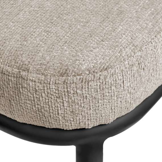 Стул Arvo бежевый шенилл с черными ножками