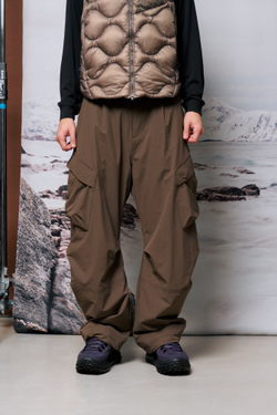 Брюки Nothomme Blue Monte Curved Blade Flannel-Lined Trousers "Taupe Brown"