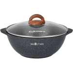 Казан 3,5л со стеклянной крышкой, АП линия «Granit Ultra Induction» (blue)