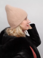 шапка ангора зимняя пушистая вязаная модная