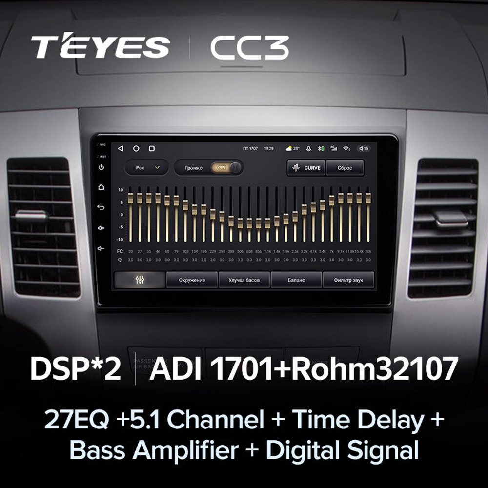 Teyes CC3 9" для Mitsubishi Outlander 2005-2011