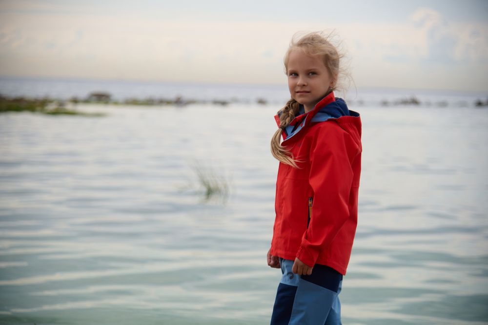 Детская куртка KADI NORPPA на флисе карминно-красный