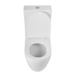 Унитаз-компакт безободковый BelBagno Sfera-R BB2141CPR/SC с крышкой-сиденьем микролифт, белый
