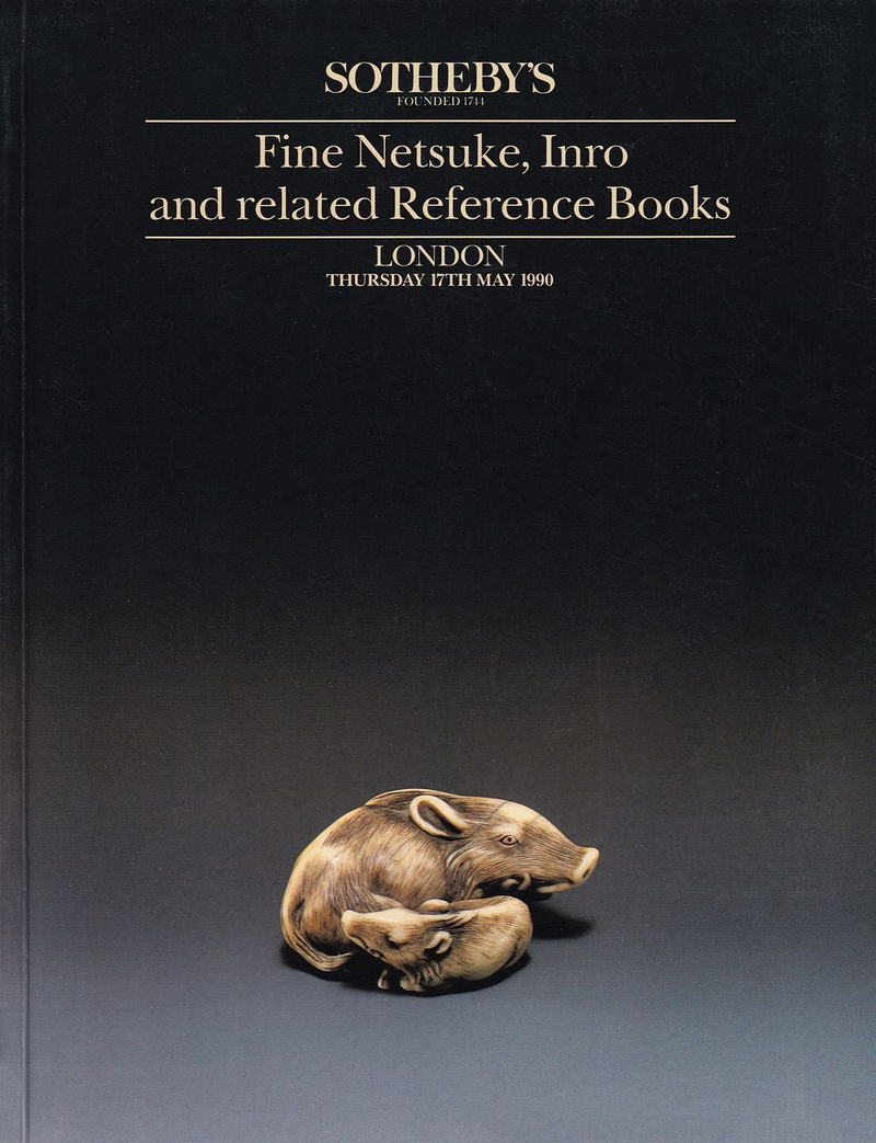 Каталог аукциона Sotheby's, Лондон, Нэцкэ, инро и книги и каталоги по японскому искусству от 17 мая 1990 года